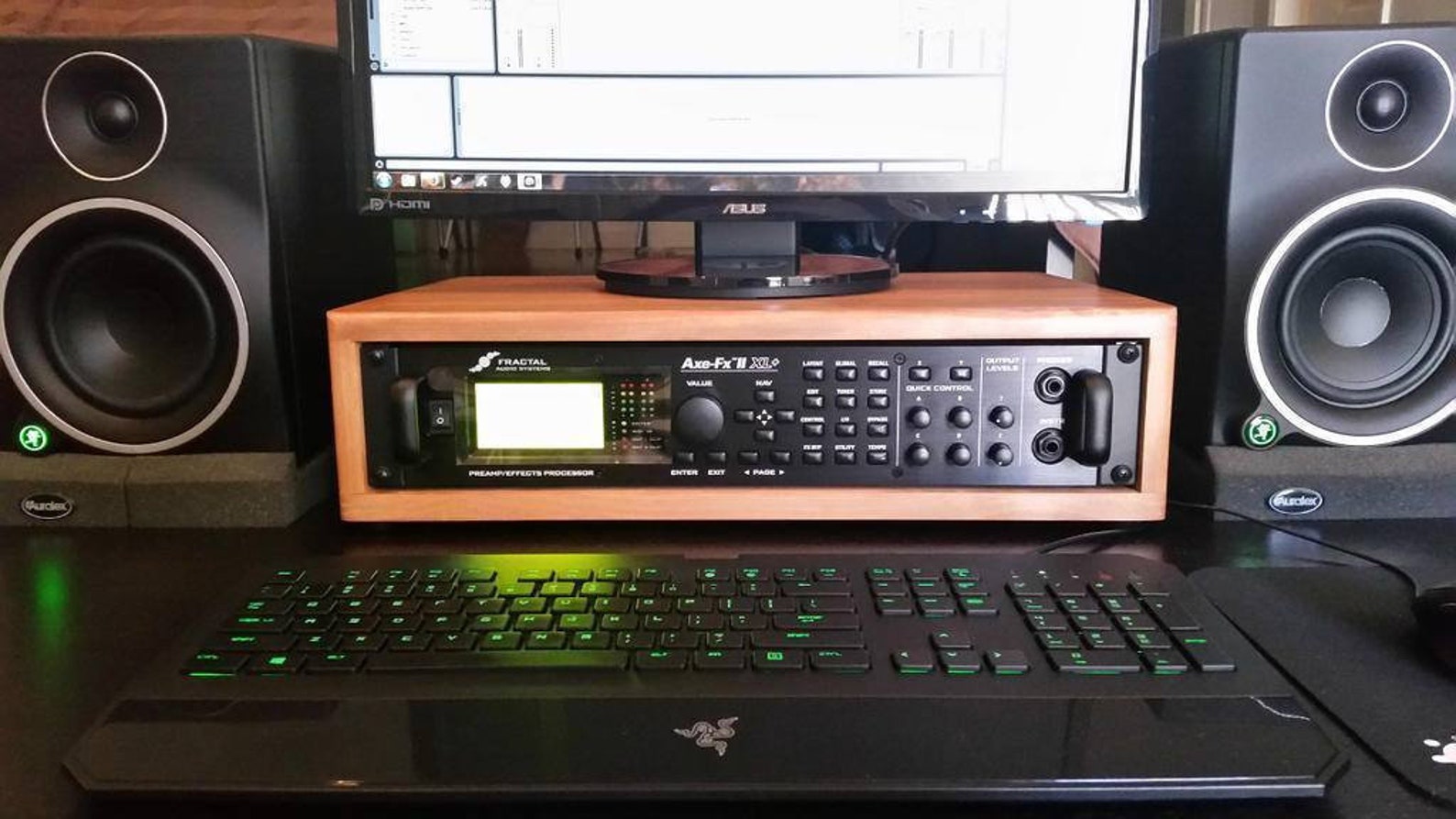 Nice-racks 2-space Studio Rack, Choose Your Depth, Choose Your Stain ...