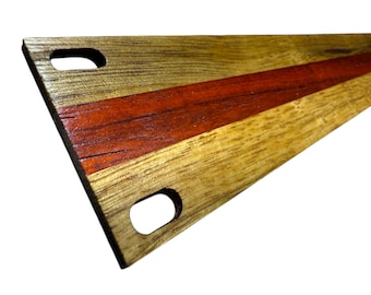 1U White Limba and Padouk Mixed Hardwood Studio Rack Panels, Limited Stock!!