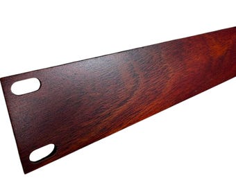 African Padouk Studio Rack Panels, available in 1U, 2U and 3U sizes