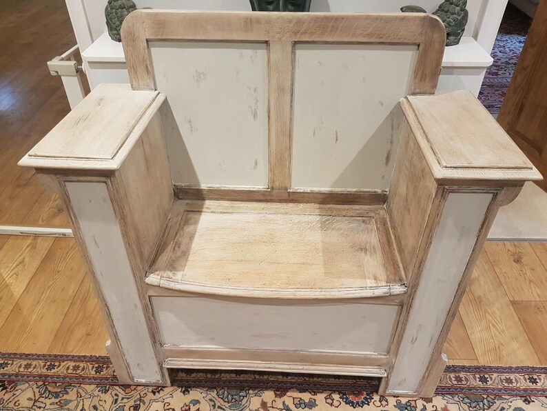 Sold Out Vintage Limed Oak Monks Settle Antique Monks Etsy