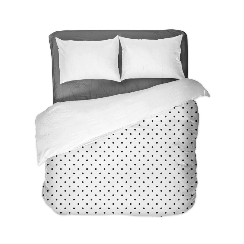 Dotted Duvet Cover / Comforter / Pillow Shams. Red Dots Etsy