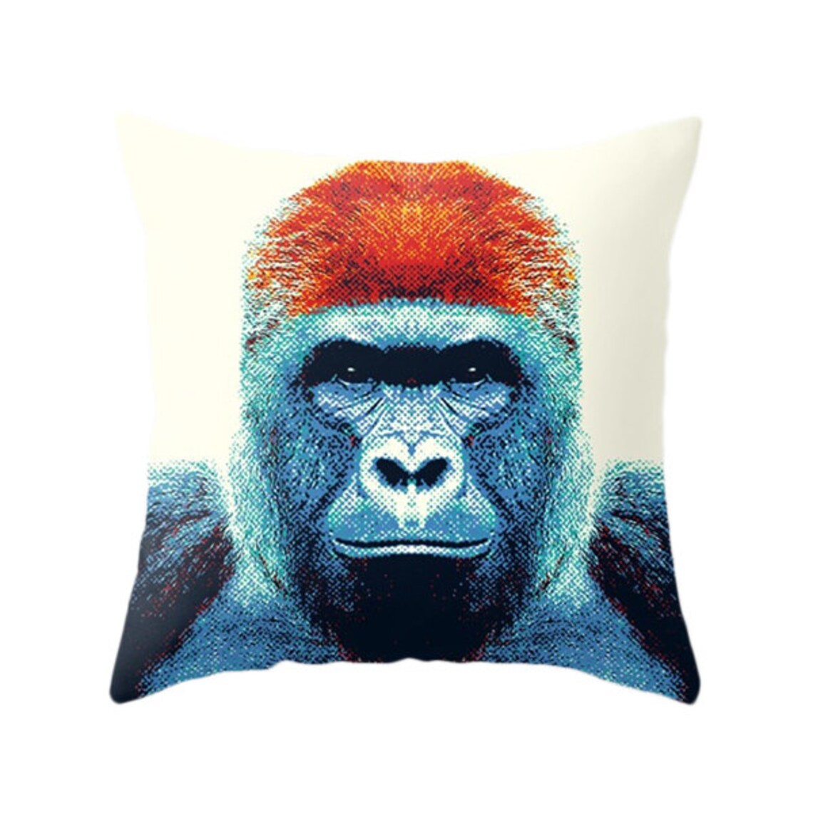 Gorilla Pillow Colorful Animals. Animal Photography Wild Etsy