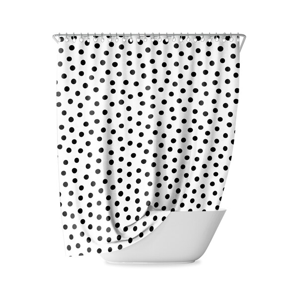 Black and White Shower Curtain Etsy