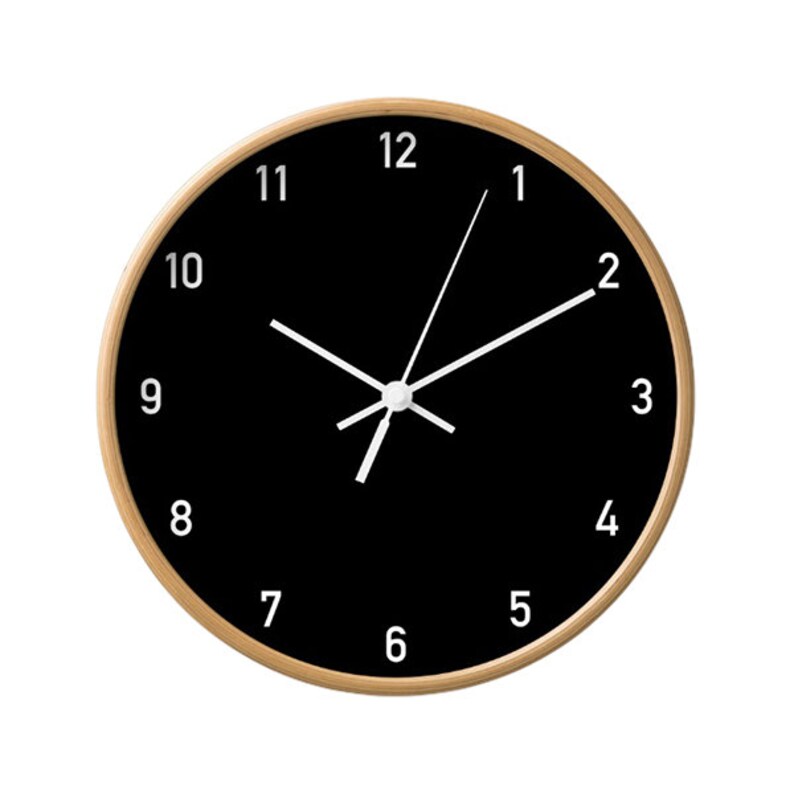 Numbers Wall Clock White Wall Clock Classic Nordic Basic Etsy