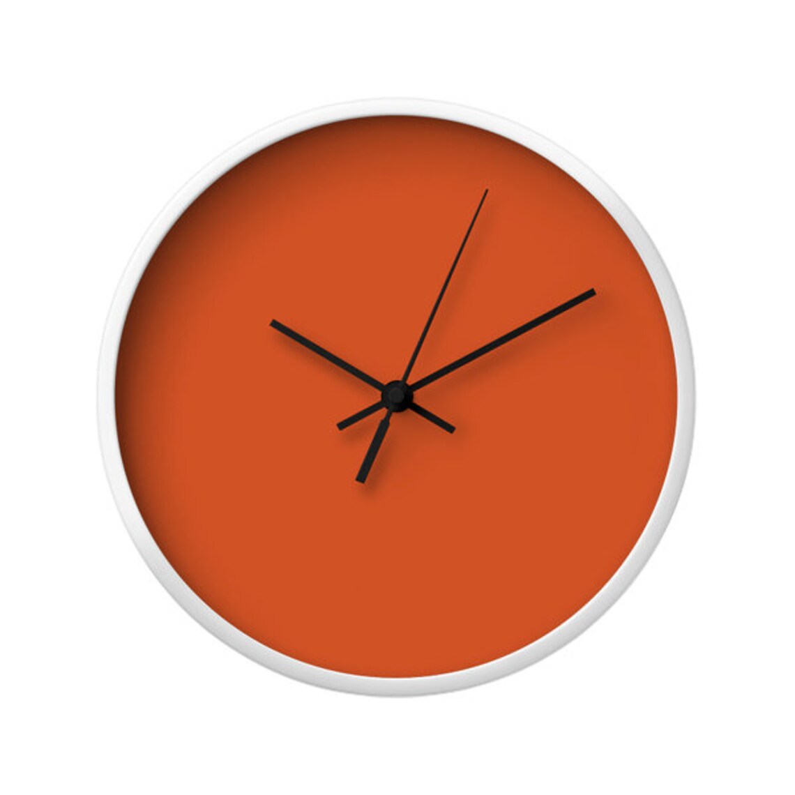 Solid Color Wall Clock. Yellow Mustard Minimal Classic Etsy