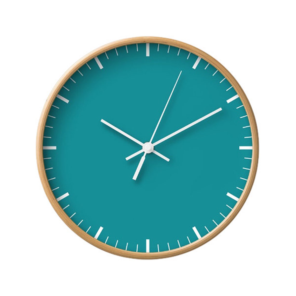classic-wall-clock-wood-clocks-black-wall-art-basic-etsy