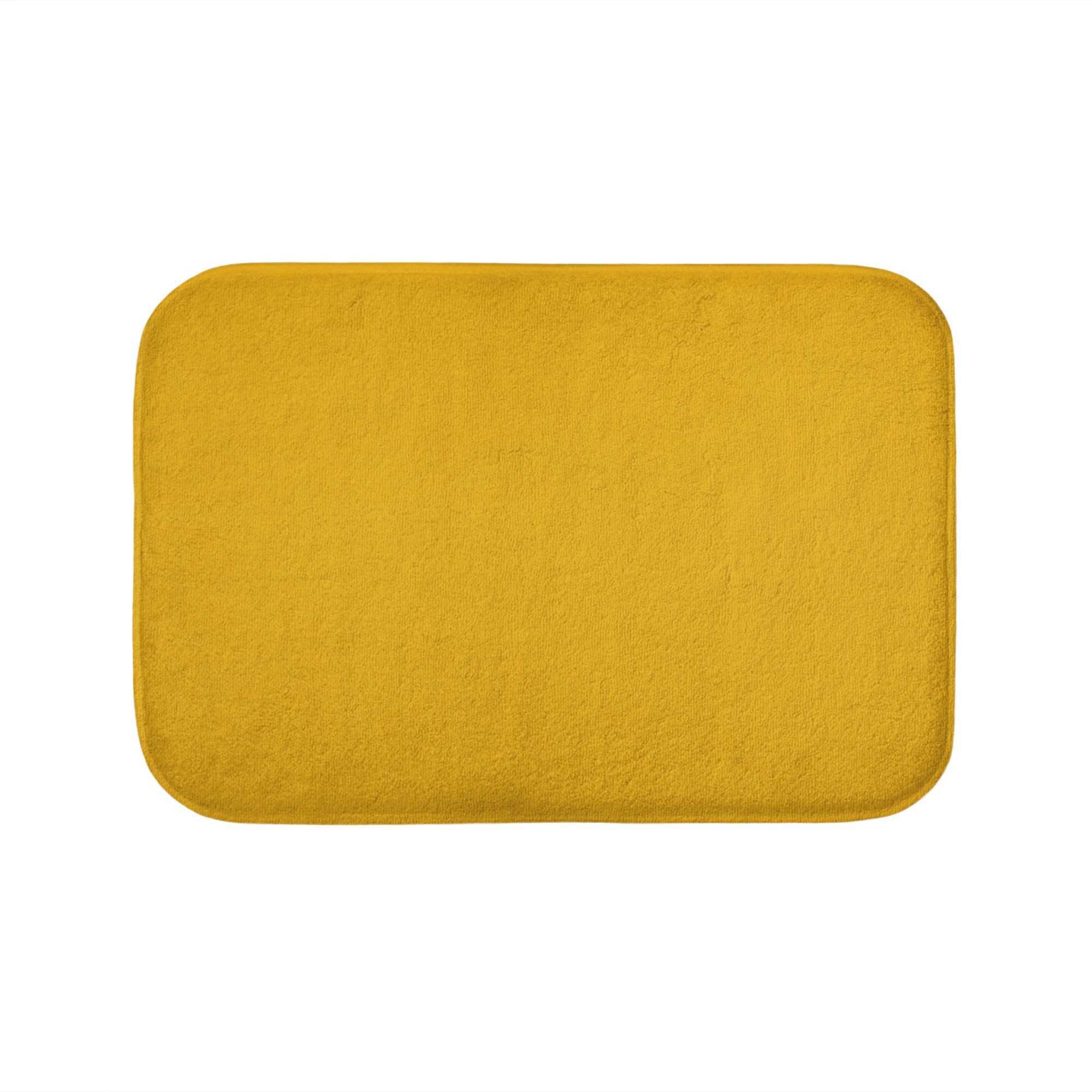 3D Cobble Stone Yellow Mustard 20 in. W x 32 in. L Memory Foam
