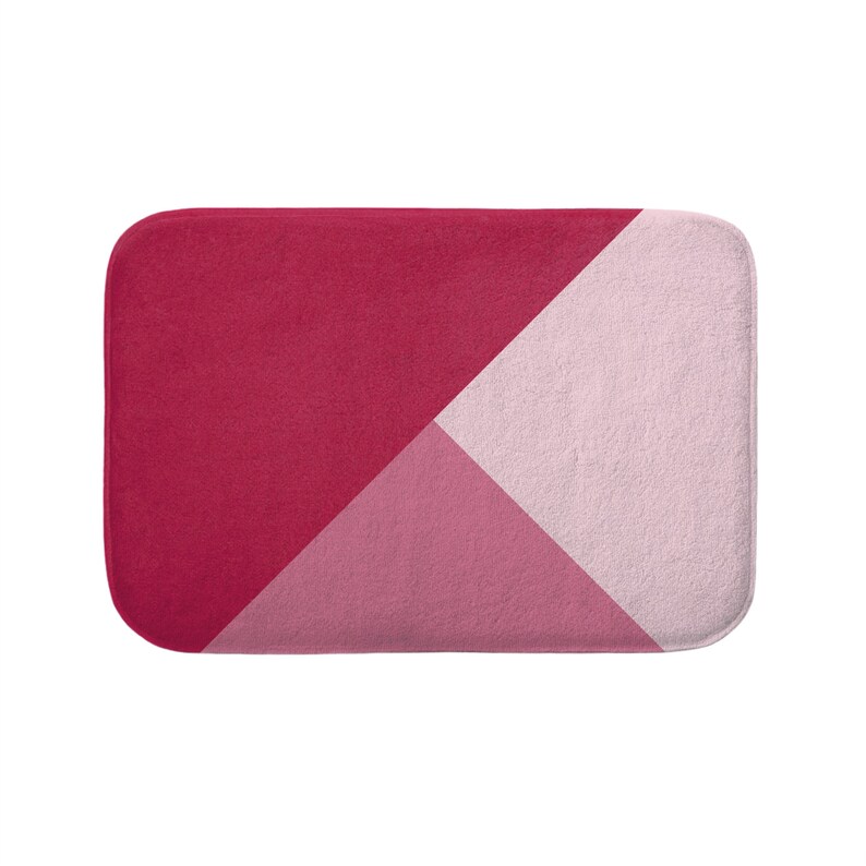 Mustard Geometric Bath Mat Bathroom Mats Yellow Color Etsy