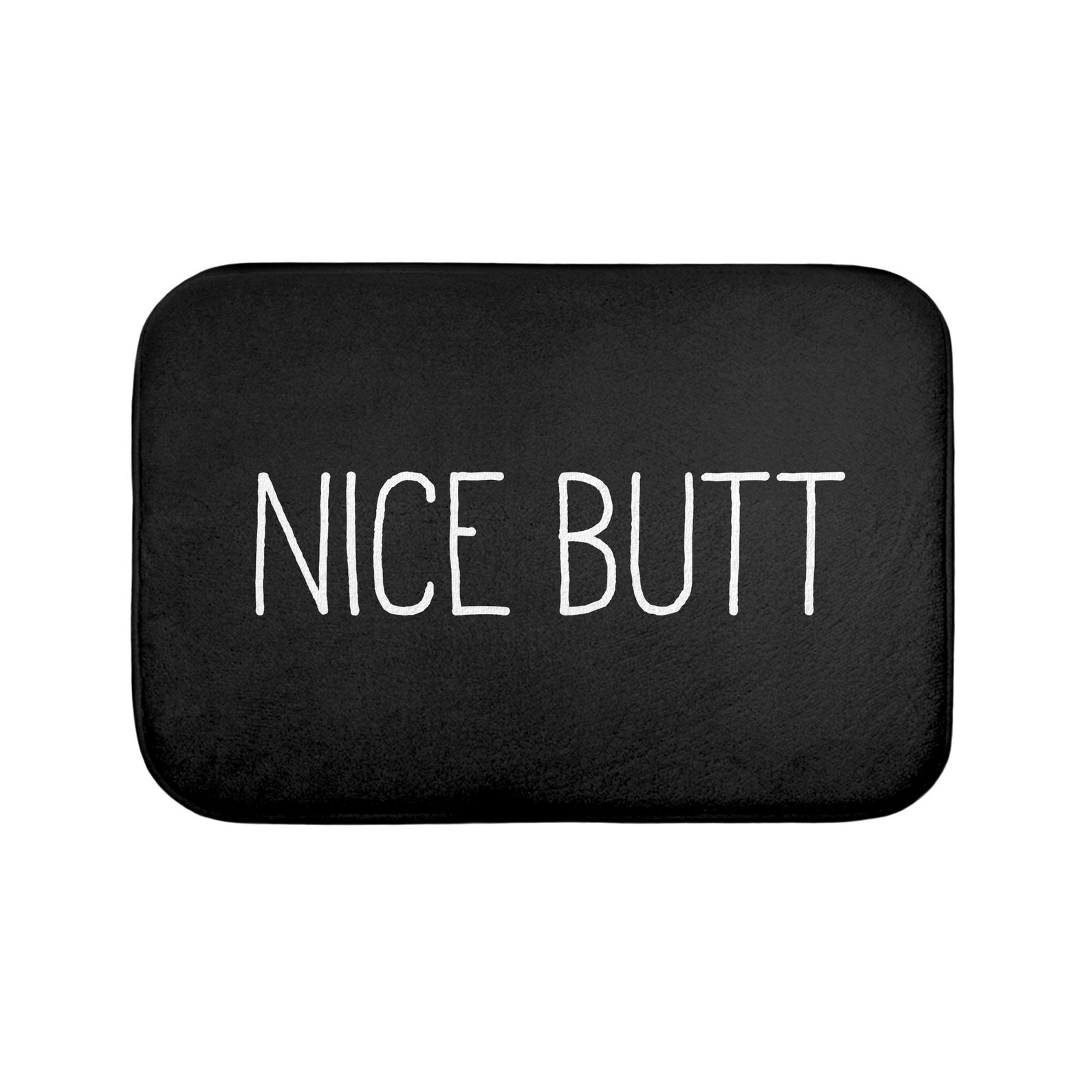 Nice Butt Bath Mat Yellow Mustard Bathroom Mats Nude Bum Etsy