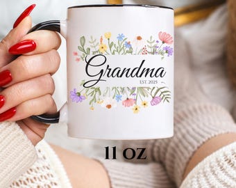 Taza personalizada con anuncio de embarazo de abuela: Año de fundación