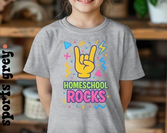 Children's Homeschool T-Shirt: Homeschool Rocks Graffiti Shirt