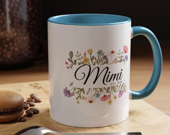 Personalized Grandma Mug, Custom Grandma Name & Established Year Cup, Nana Gift, Grandma Coffee Mug 11oz 15oz Accent Mug, New Grandma Gift