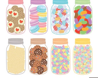 Candy Jar Clipart Etsy