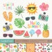 Summer Digital Clipart and Papers, Watercolor Summer Clipart, Summer Papers, Hello Summer Clipart, Tropical Clipart 