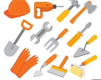 Construction Tools Digital Clipart