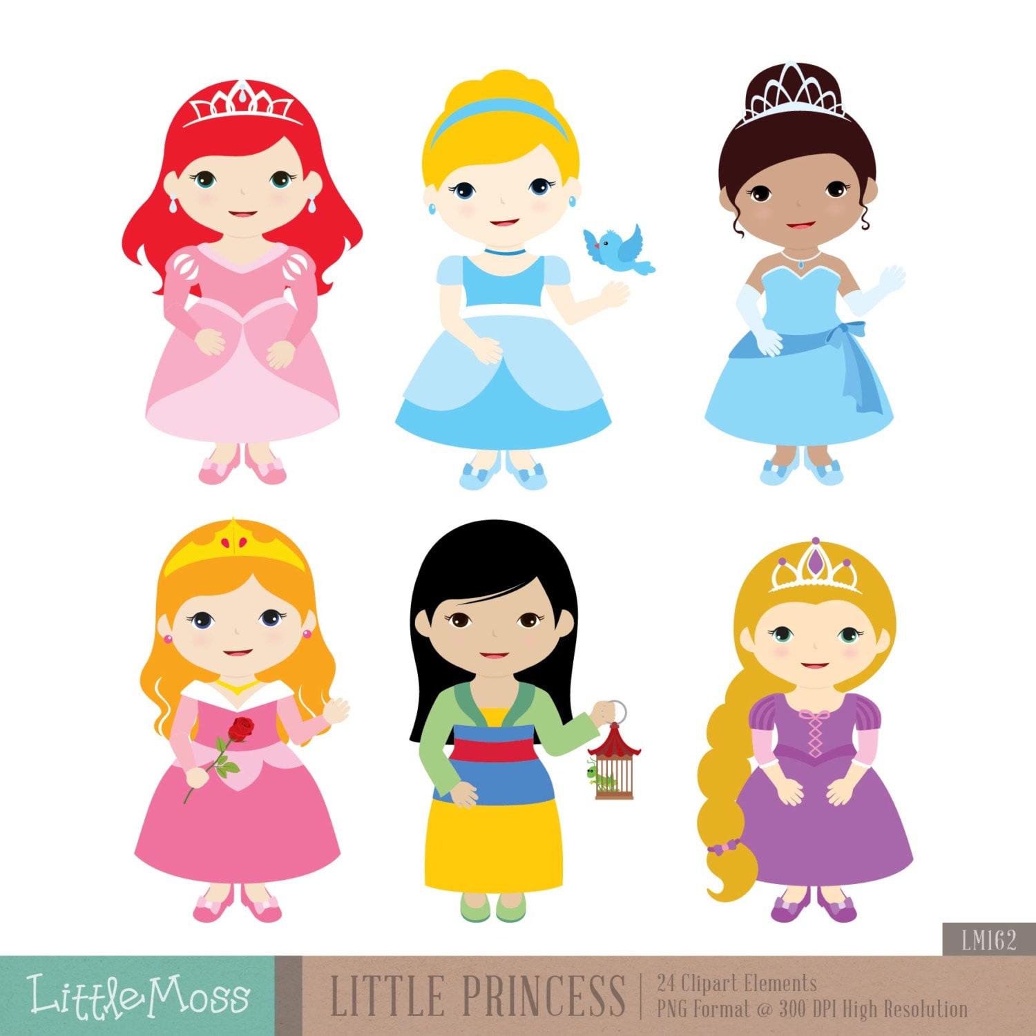 Little Princess Digital Clipart 1 | Etsy