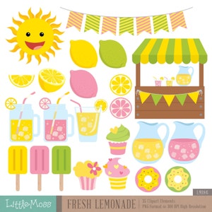 Fresh Lemonade Digital Clipart