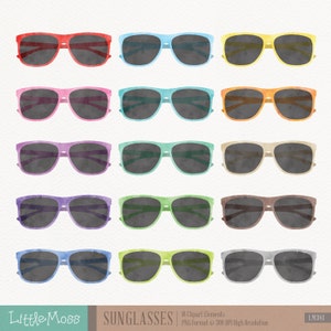 Watercolor Sunglasses Clipart