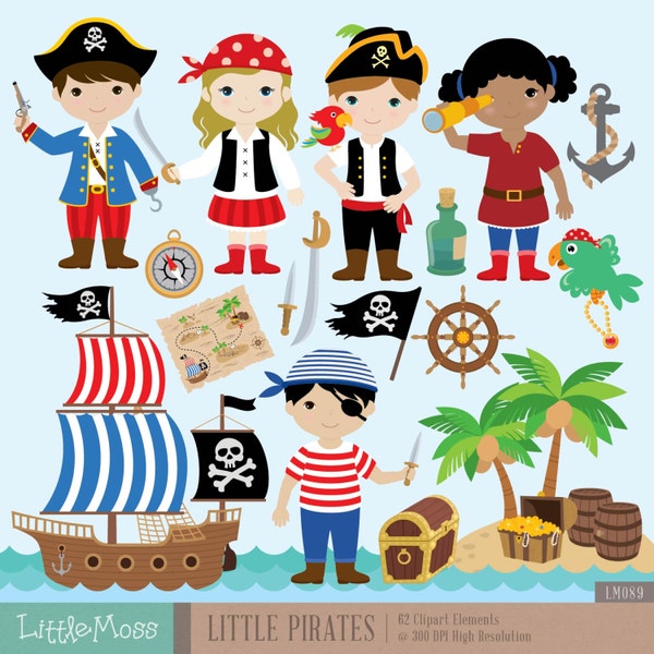 Petit Pirate Clipart numérique