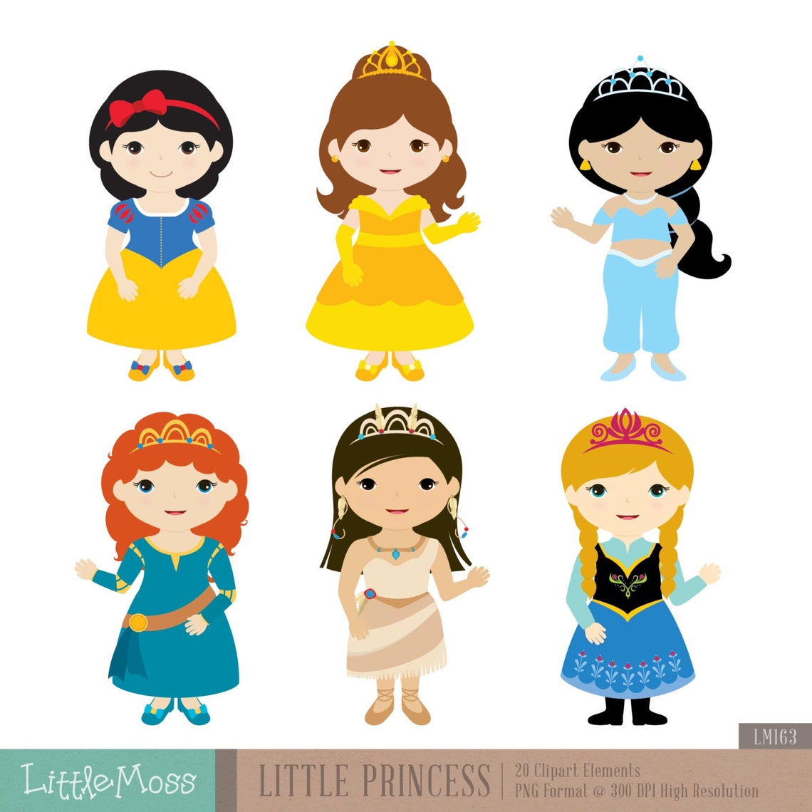 Little Princess Digital Clipart 2 - Etsy