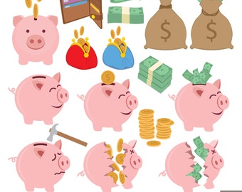 Saving Money Digital Clipart