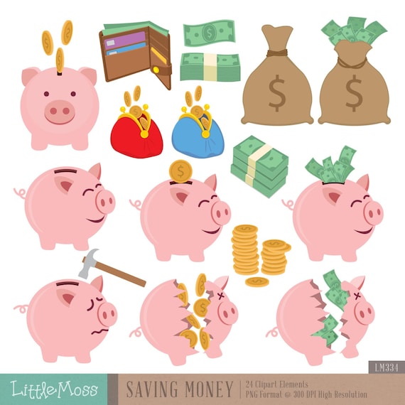 Saving Money Digital Clipart