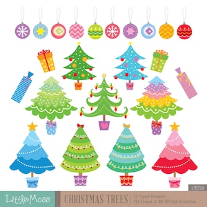 Christmas Tree Digital Clipart