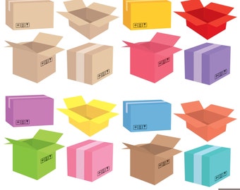 Versand-Boxen digitale Clipart