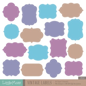 Vintage Labels Clipart