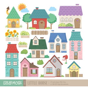 Little House Digital Clipart