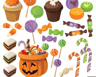 Halloween Treats Digital Clipart