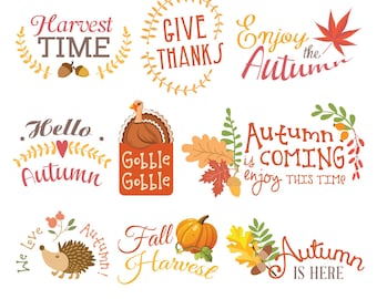 Fall Autumn Digital Clipart