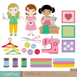Sewing Clipart Digital Clipart