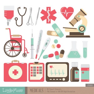 Clipart Médico: Gráficos de Saúde, Médico, Enfermeiro (Download Digital PNG)