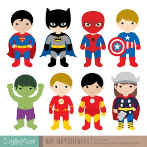Superbohaterowie Clipart