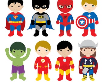 Superheroes Clipart