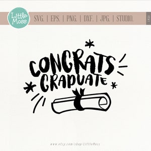 Congrats Graduate SVG: Graduation Clipart (Digital Download)