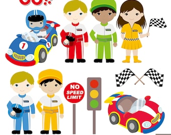 Auto Racing digitale Clipart