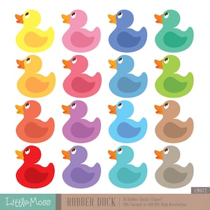 Rubber Ducks Digital Clipart
