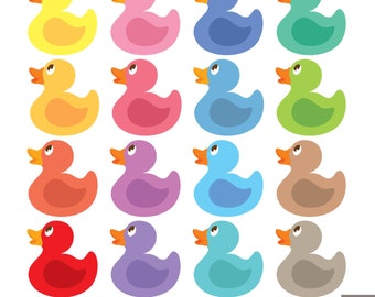 Rubber Ducks Digital Clipart