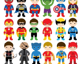 Junge Superhelden Clipart, Superheld Clipart
