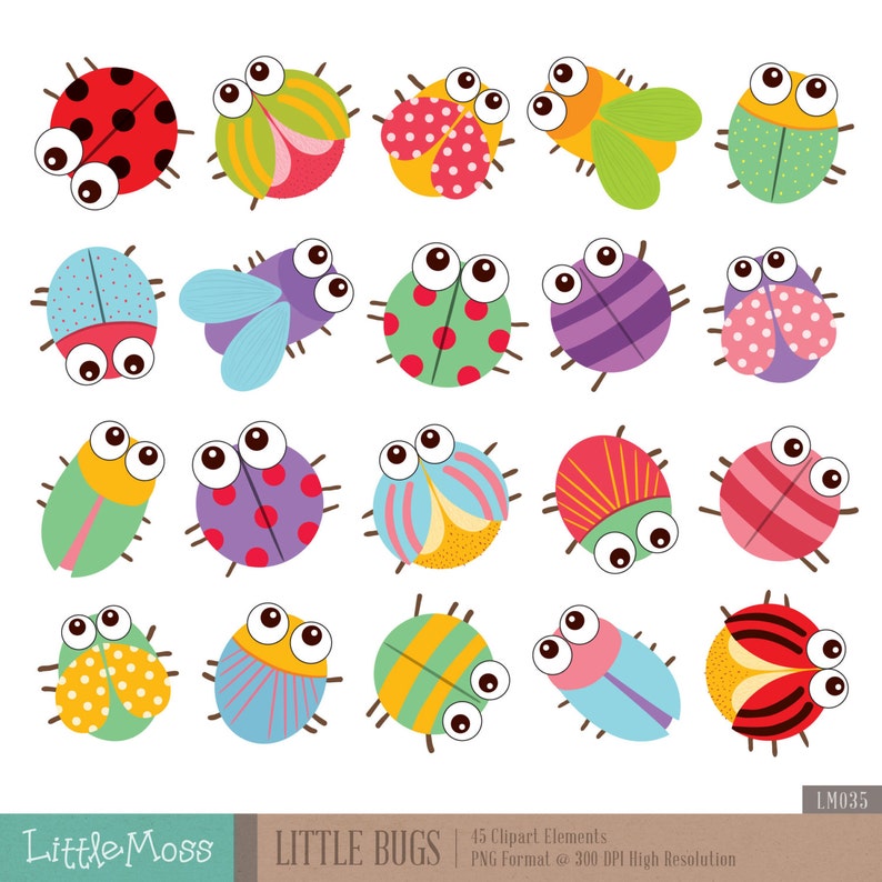 Little Bugs Clipart image 1