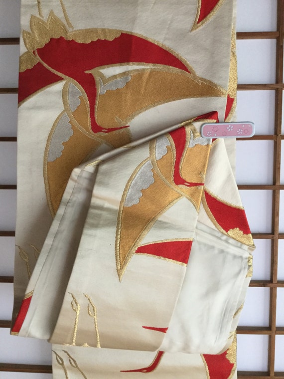 Nagoya Obi Belt, Kimono Belt, Traditional Japanes… - image 2