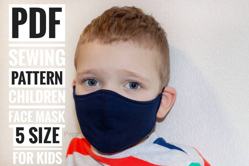 Sewing Children Mask Patterns 5 Size Washable Face Mask | Etsy