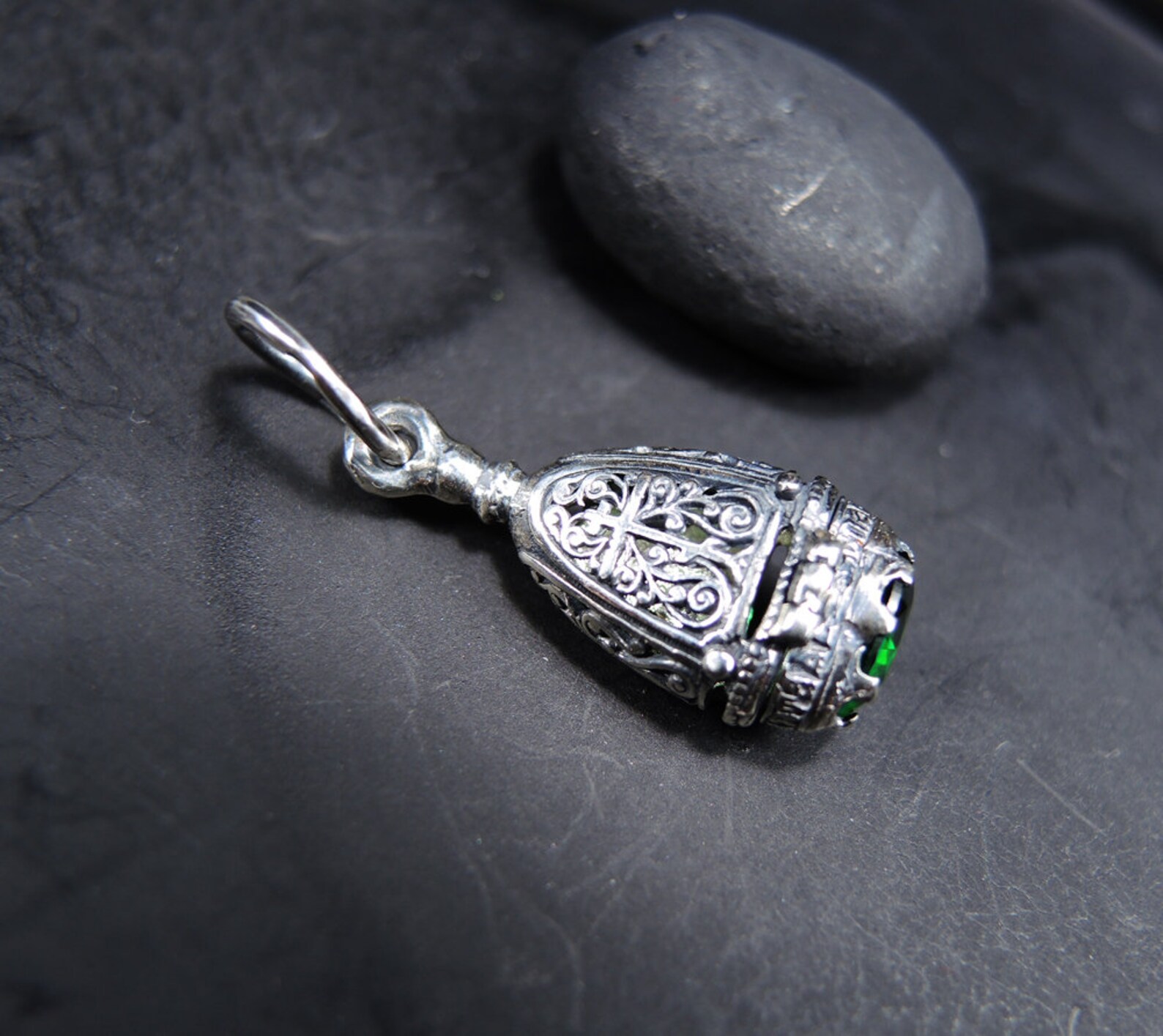 Sterling Silver Christian Locket Pendant Virgin Mary with Etsy