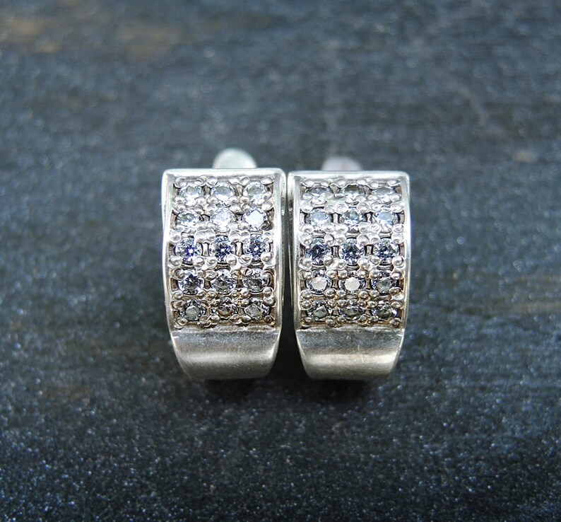 Hexagon jewelry on every day Delicate birthstone sterling silver earrings Multi stone earrings