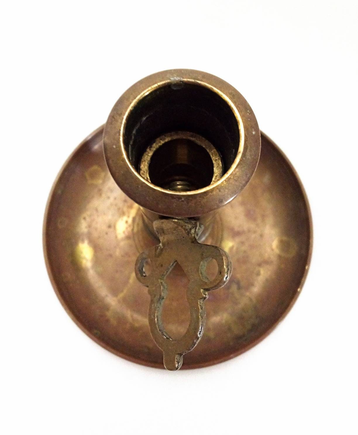 Vintage Skultuna 1607 Solid Brass Adjustable Candle Holder