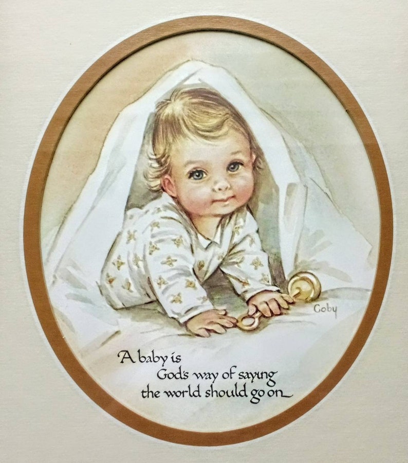 Vintage Baby Wall Decor Framed Nursery Wall Decor - Etsy