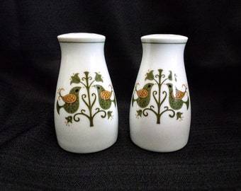 Vtg. Noritake Partridge Salt and Pepper Shakers, Noritake Hermitage Pair of Shakers