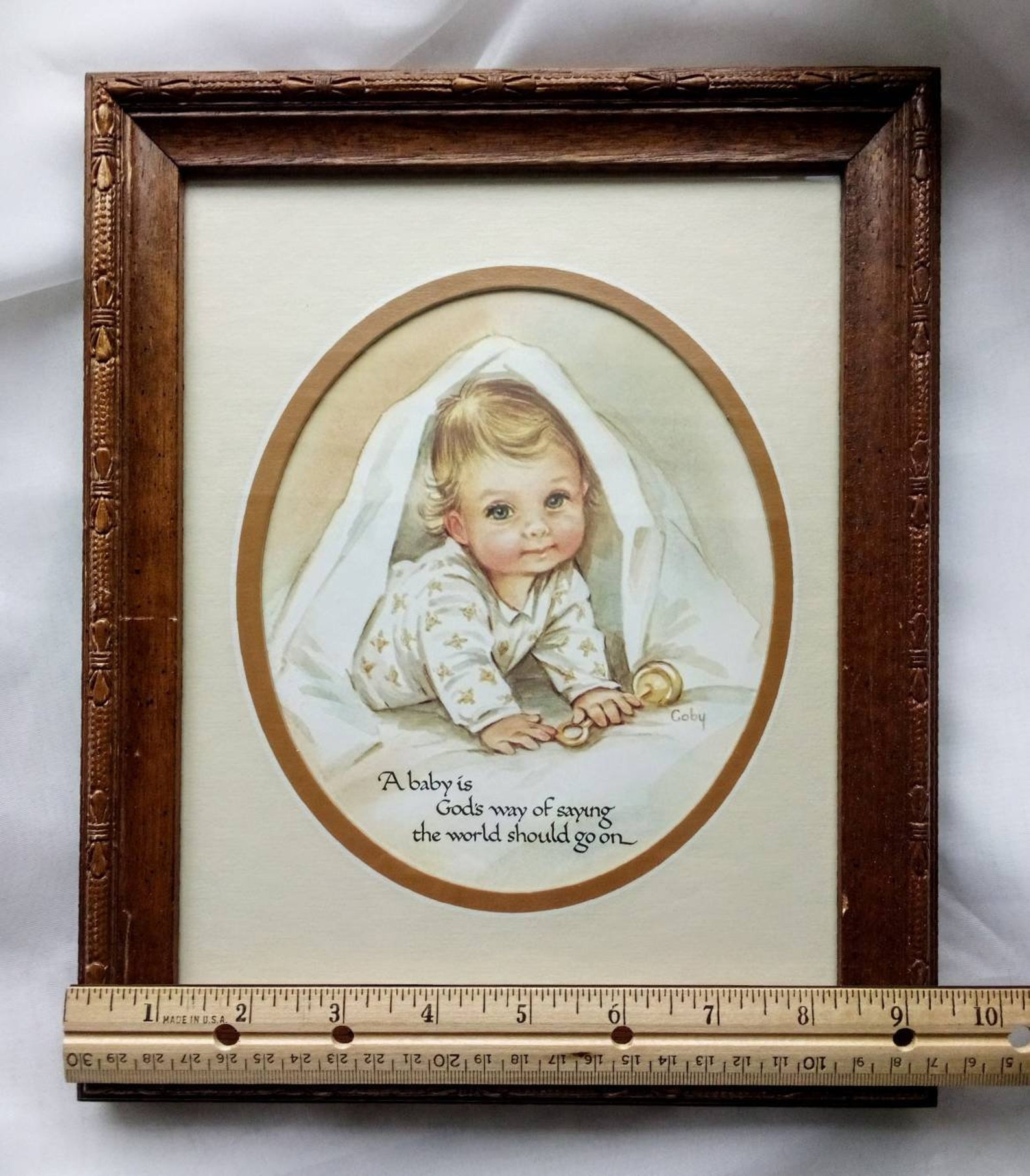 Vintage Baby Wall Decor Framed Nursery Wall Decor - Etsy